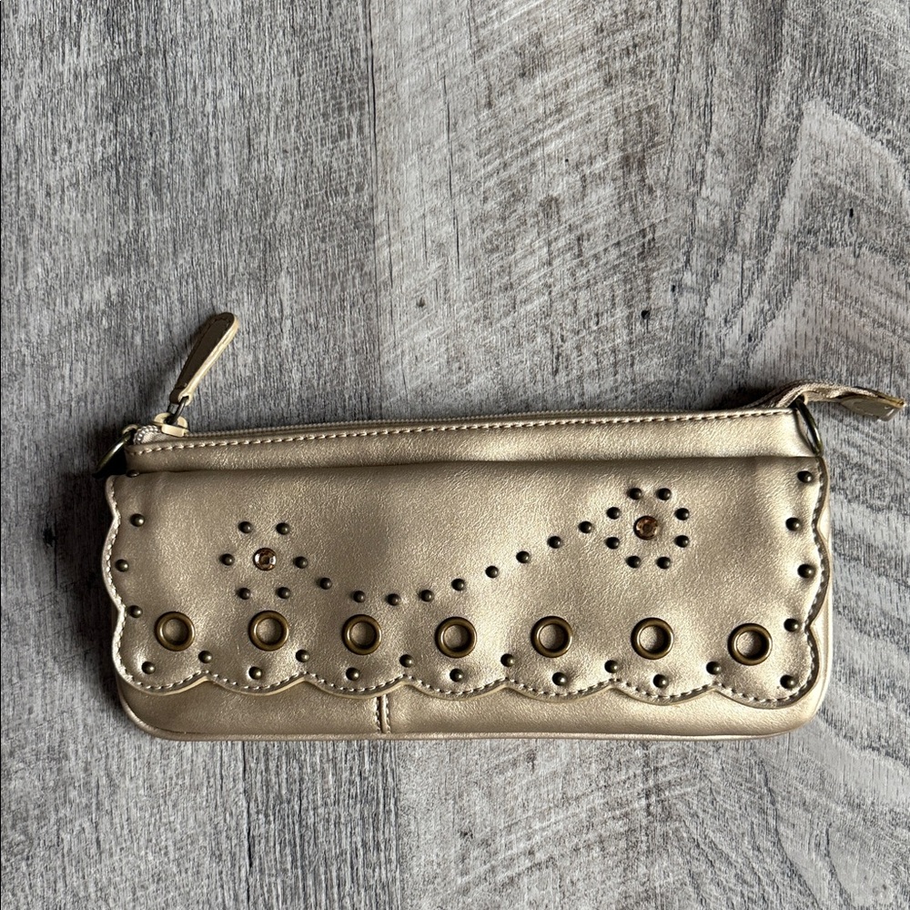 Gold Studded Women's Clutch